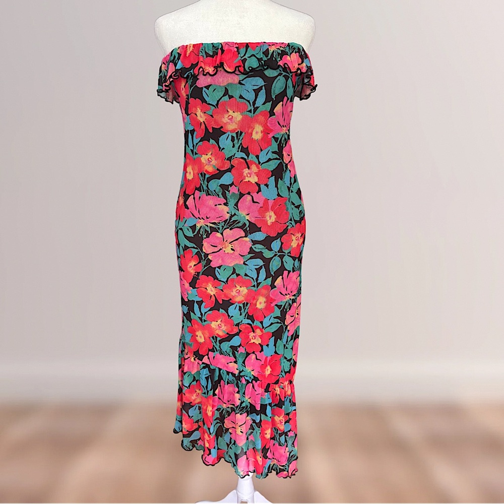 Sage The Label Vintage Tropics Tube Midi Dress | NEVER WORN 🌺